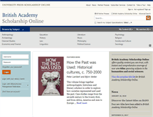 Tablet Screenshot of britishacademypublications.com